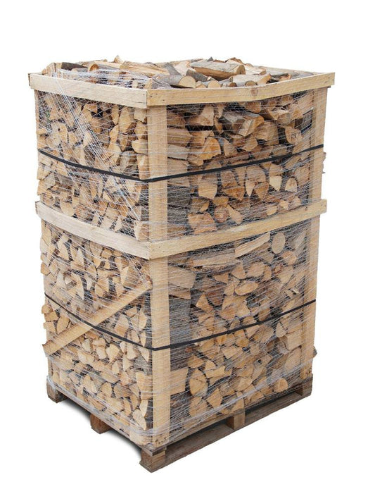 Buchenbrennholz kammergetrocknet 2,5 Ster 33cm auf Palette